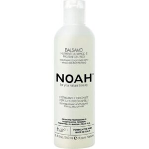 Weiße Flasche NOAH Haarpflege-Conditioner, 250 ml, mit Text und Logo.