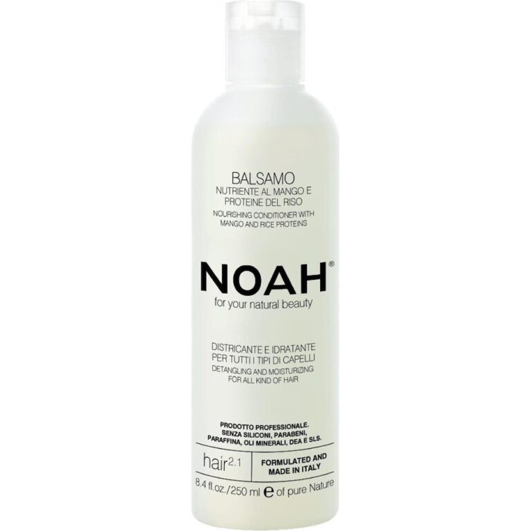 Weiße Flasche NOAH Haarpflege-Conditioner, 250 ml, mit Text und Logo.