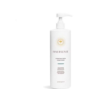 Weiße Flasche Innersense Hydrating Cream Conditioner mit Pumpe.