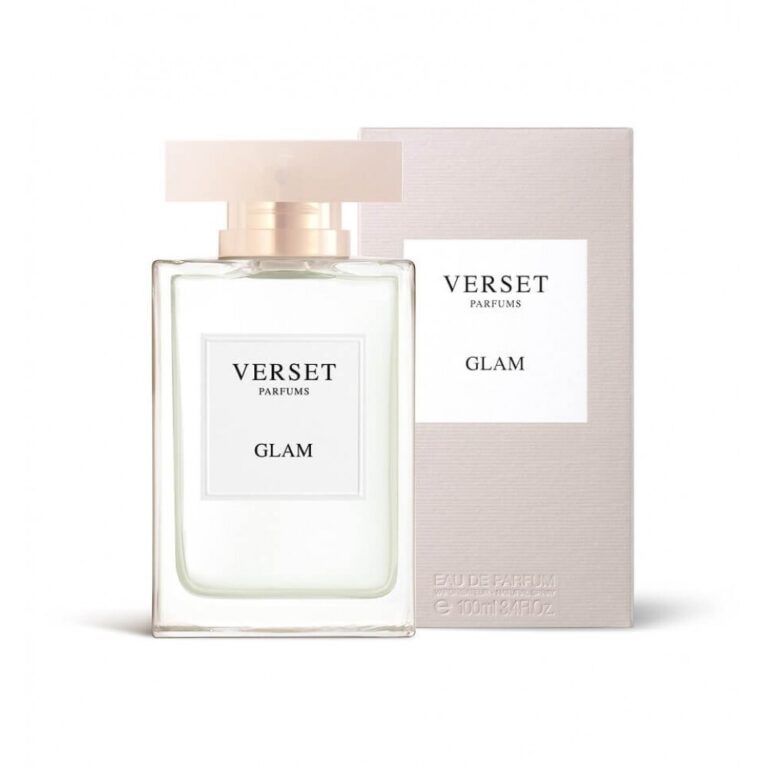 Flakon und Verpackung von Verset Parfums Glam Eau de Parfum.