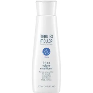 Weiße Flasche Haarspülung von Marlies Möller für feines, normales Haar.