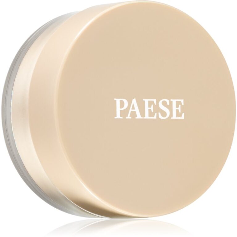 Beige, runde Kosmetikdose mit der Aufschrift 