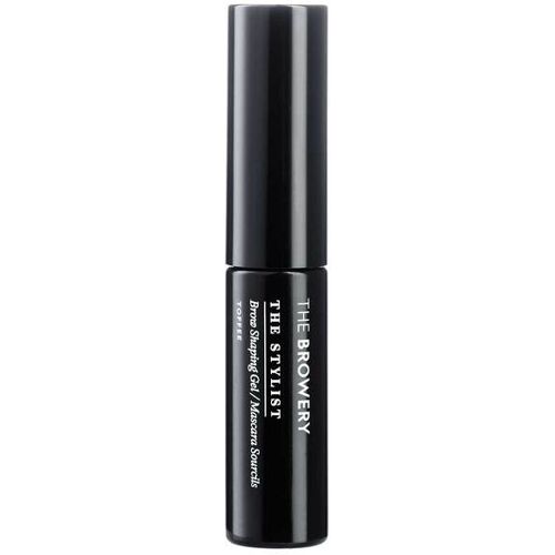 Schwarzes Augenbrauengel von The Browery in zylindrischer Verpackung.