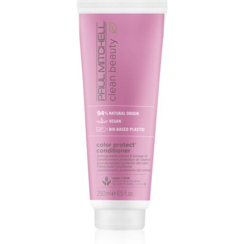 Rosafarbene Tube eines Conditioners mit umweltfreundlicher Verpackung und veganen Inhaltsstoffen.