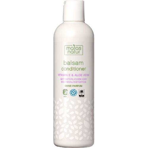 Weiße Flasche Matas Natur Conditioner mit Aloe Vera und Vitamin E.