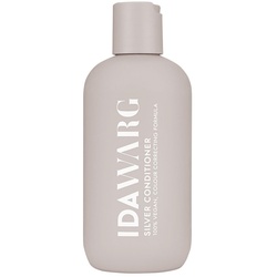 Graue Flasche von Idawarg Silver Conditioner auf weißem Hintergrund.