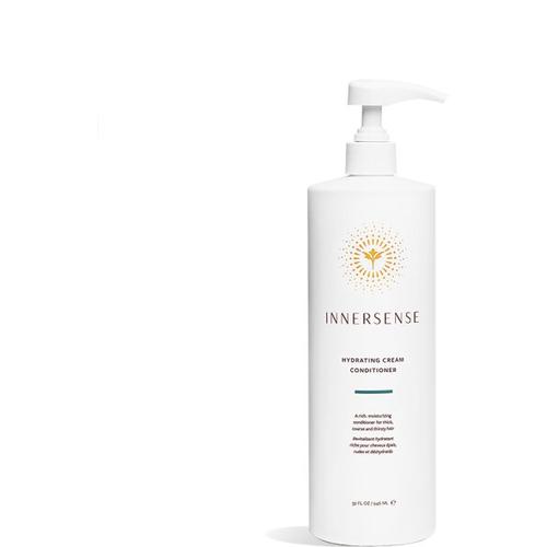 Weiße Flasche Innersense Hydrating Cream Conditioner mit Pumpe.
