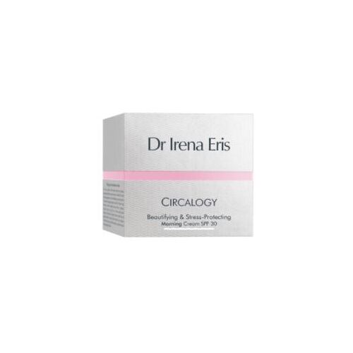 Verpackung einer Creme von Dr Irena Eris mit rosa Akzent und Beschriftung.