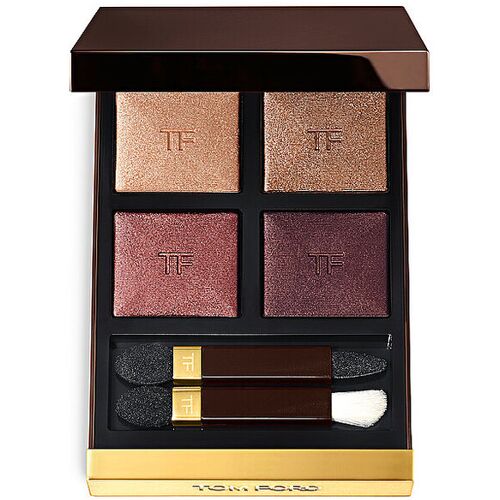 Vierfarbige Lidschattenpalette von Tom Ford mit Applikatoren.