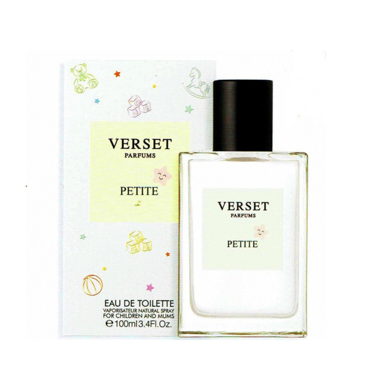 Flasche und Verpackung von Verset Parfums Petite Eau de Toilette.