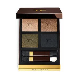 Lidschattenpalette mit vier Farben und zwei Applikatoren.