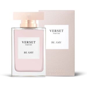 Parfümflasche mit Verpackung der Marke Verset namens Be Amy.