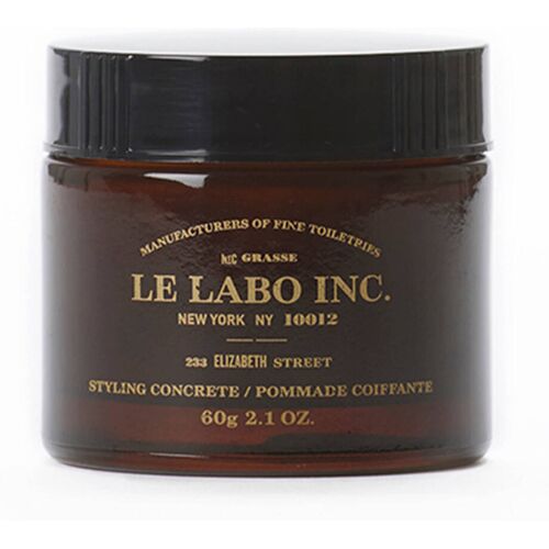 Braunes Glasgefäß mit goldenem Text, enthält Le Labo Styling Pomade.